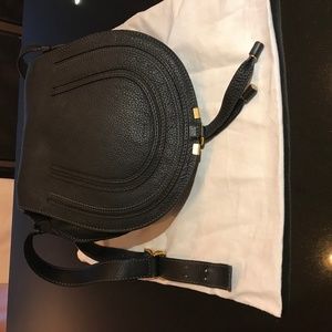 Chloe Medium Marcie Leather Saddle Bag